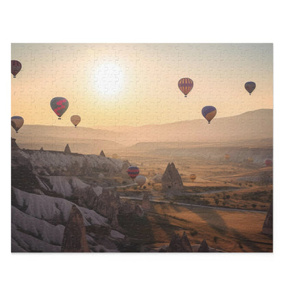 Cappadocia Balloon Sky Puzzle - Vibrant hot air balloons floating above surreal landscape