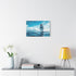 Astronaut Walking on Ocean Surface — Canvas Wall Art — Kiln-Dried Pine Frame & Ready-to-Hang Back View