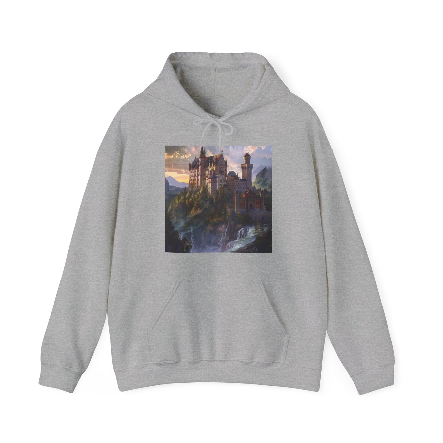 Towering Dreams: Mystical Castle Fantasy Hoodie