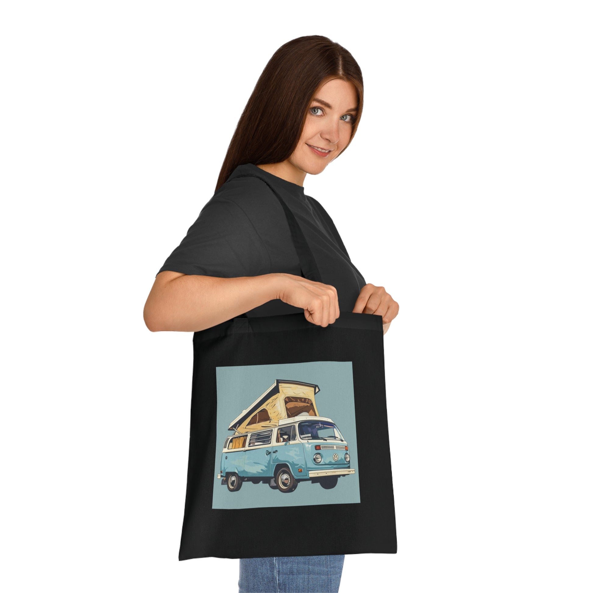 Bluebird Camper Tote Bag | Tote Bag | Accessories, Bags, Cotton, DTG, Totes | Prints with Passion