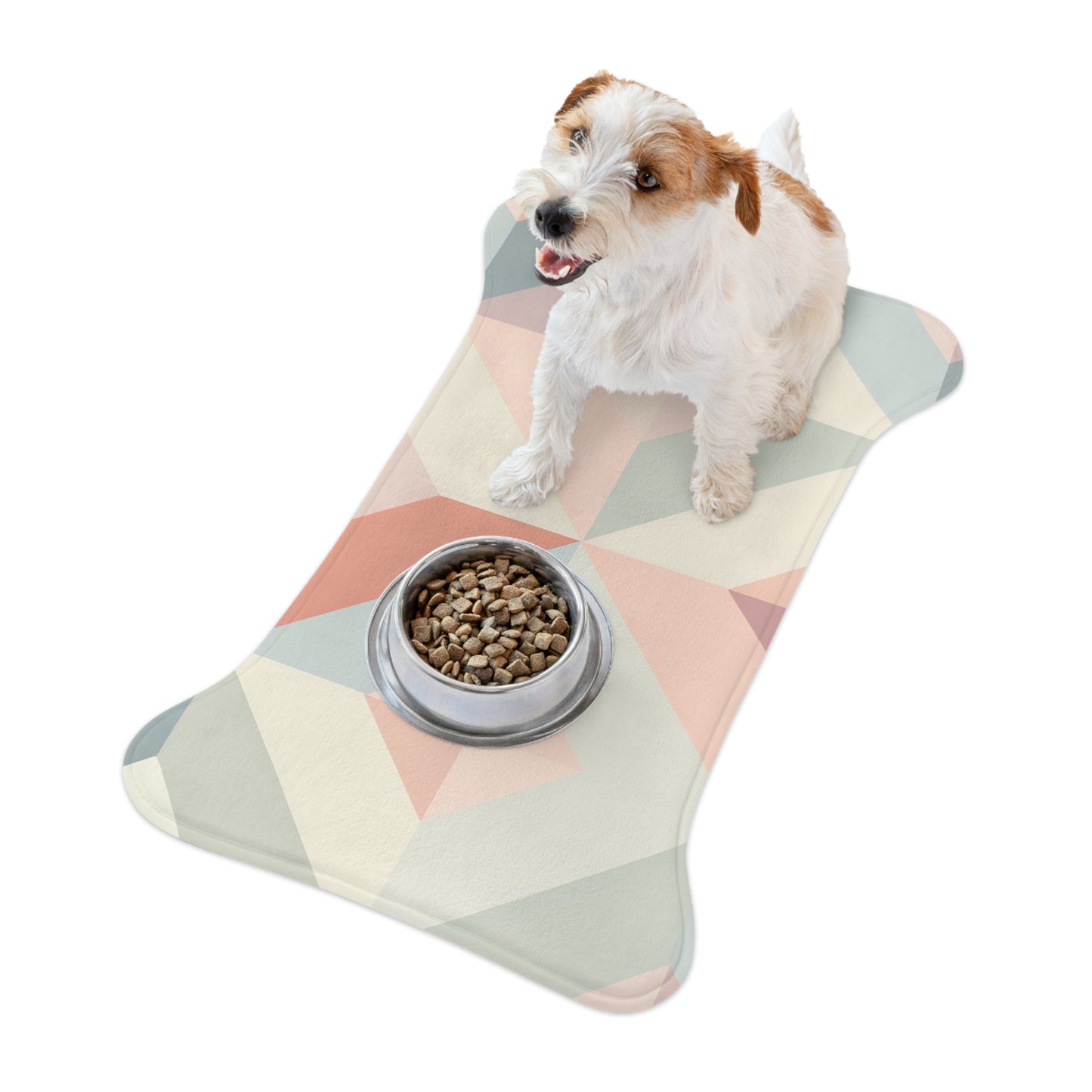 Chic Geometric Pet Feeding Mat