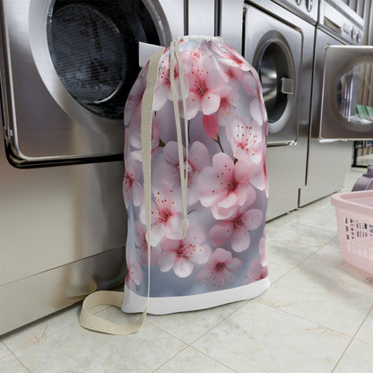 Cherry Blossom Pattern Laundry Bag | Home Decor | Accessories, All Over Print, AOP, Bags, Laundry, Sublimation | Prints with Passion