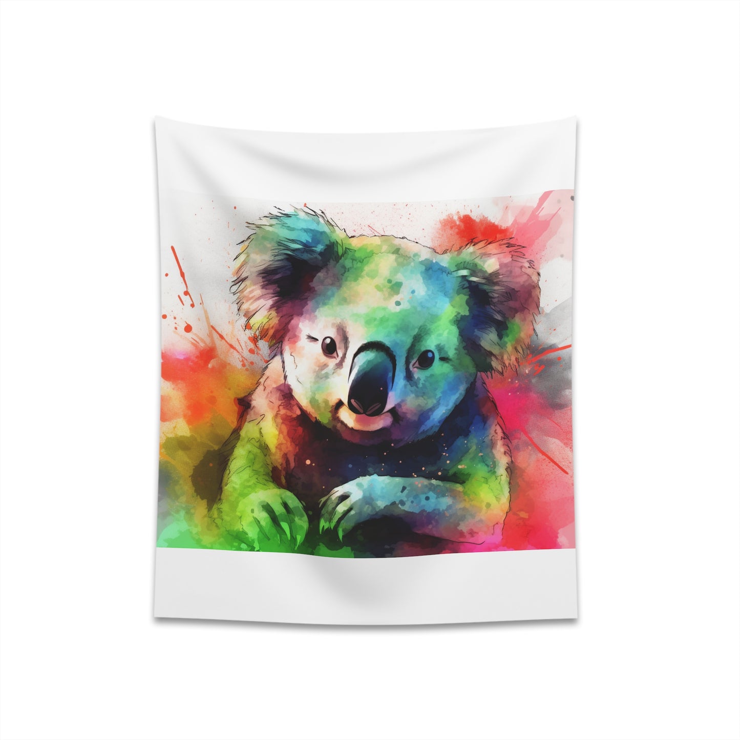 "Adorable Koala Dreams Watercolor Tapestry - High-Quality, Comfortable, Perfect for All Seasons - Makes a Great Gift - Available in 2 Sizes - Shop Now!"