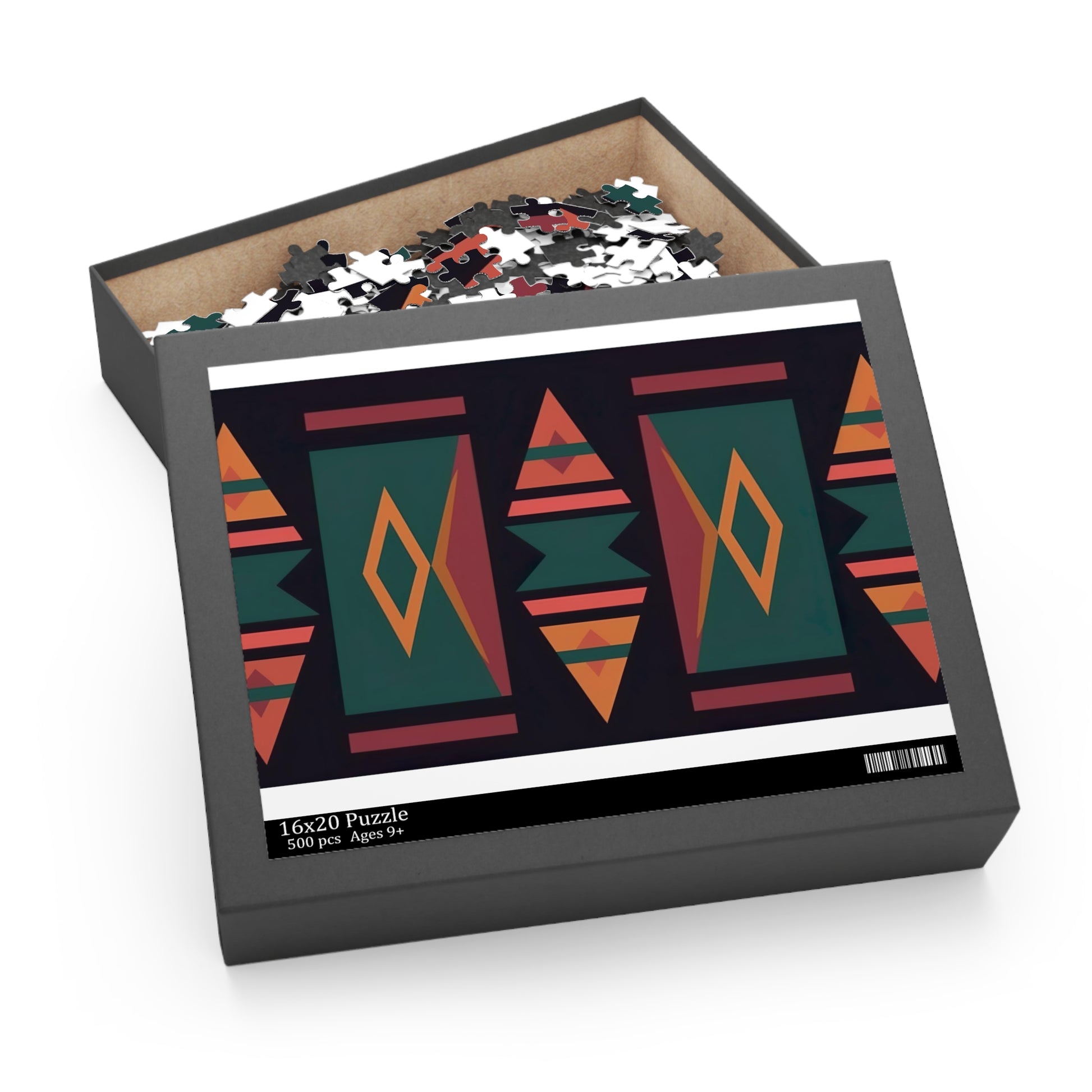 Aztec Pattern Jigsaw Puzzle - Dive into the world of Aztec culture with this vibrant and detailed puzzle