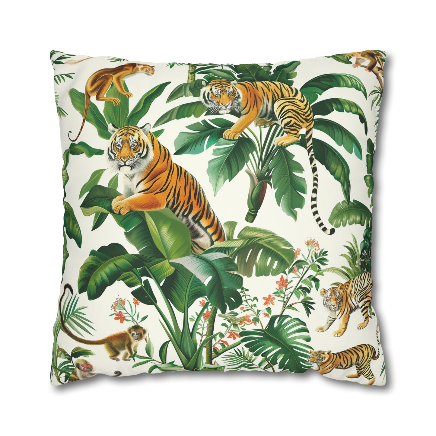 Tiger Jungle Safari Pillowcase | Pillow Cases | All Over Print, AOP, Bed, Bedding, Home & Living, Indoor, Pillow Case, Pillow Covers, Pillows & Covers, Sublimation | Prints with Passion