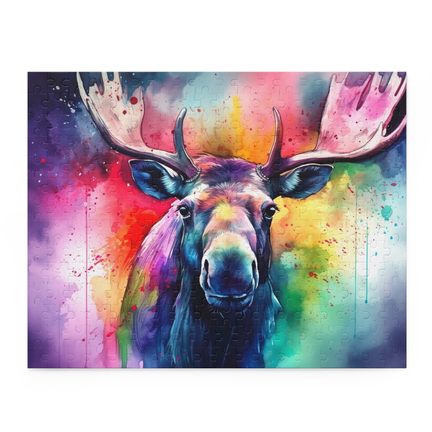 "Stunning Majestic Moose Jigsaw Puzzle - Peaceful nature scene, ideal for relaxation and mindful puzzling"