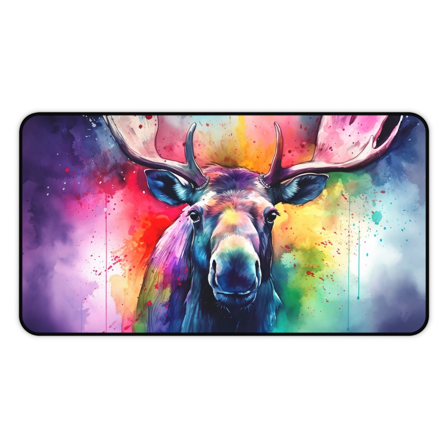 "Majestic Moose Desk Mat - Bring nature into your workspace with this charming and protective desk accessory"