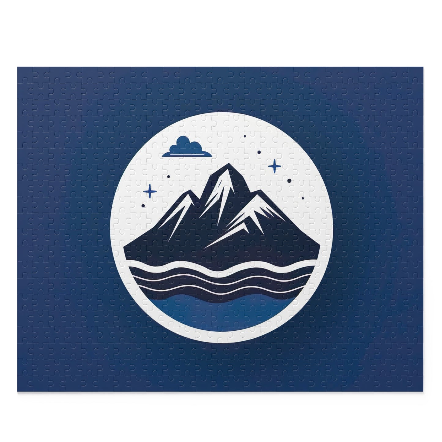 Stunning Mountain Logo Jigsaw Puzzle - Captivating landscape with vivid mountain scenery, perfect for puzzle enthusiasts and nature lovers.