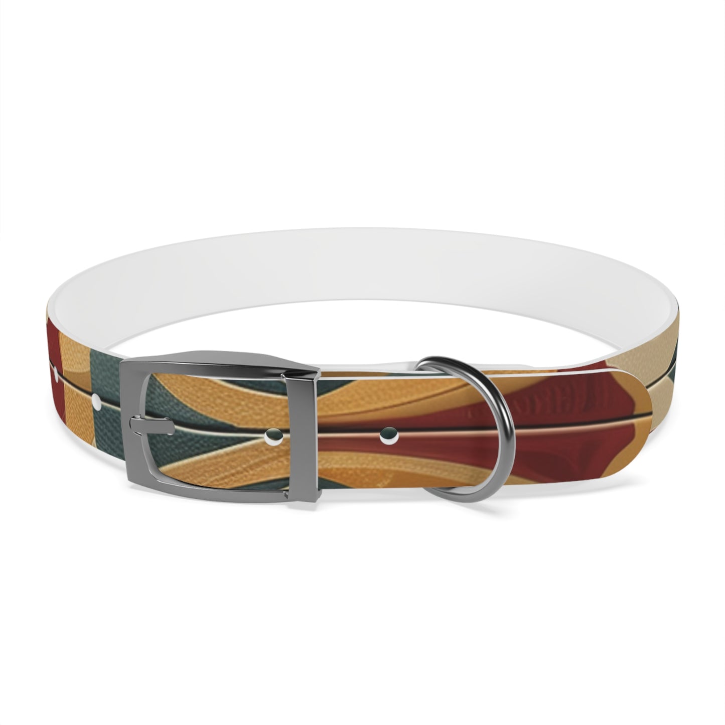 Tile Print Dog Collar: Handcrafted Chic Design