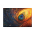 Vortex of Feathers and Starlight Stretched Canvas Wall Art