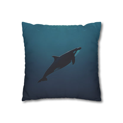 "Deep Sea Dreams Whale Pillowcase - Tranquil, Stylish, and Perfect for All Seasons"