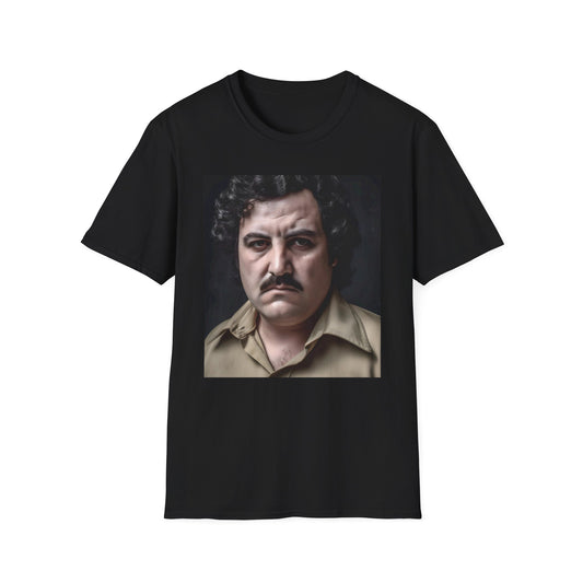 Notorious Kingpin in Vibrant Infamy | T-Shirt | Cartel, Cocaine, Colombia, Druglord, Escobar, Kingpin, Medellín, Narcos, Notorious, Pablo Escobar | Prints with Passion