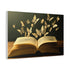 Book with Words Turning into Butterflies Stretched Canvas Wall Art