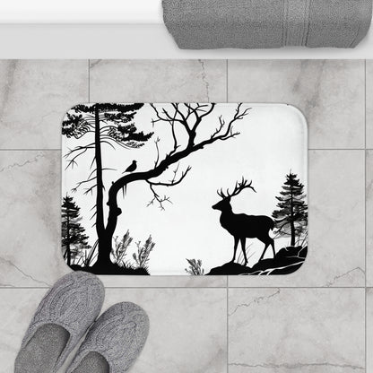 Silhouette Safari Bath Mat