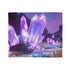 Neon Crystals Blooming in Wasteland Plush Fleece Throw Blanket