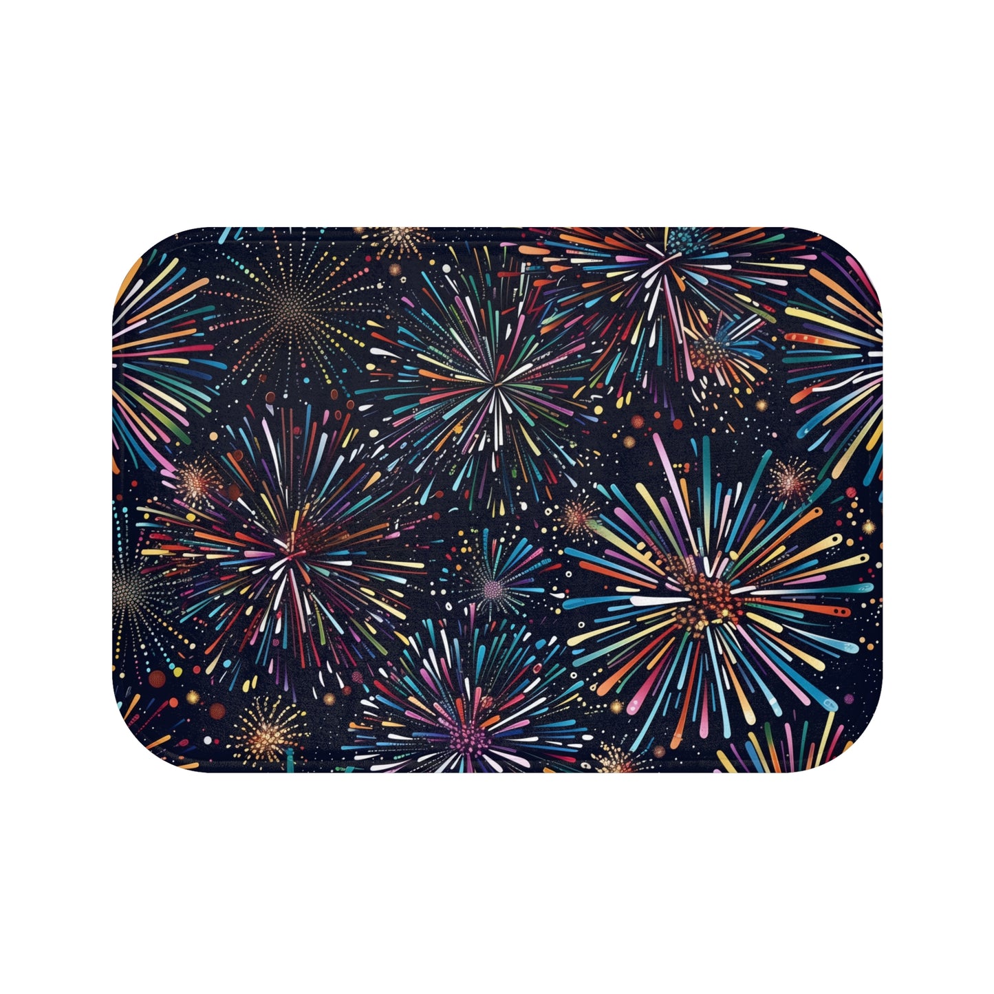 Fireworks Fiesta Bath Mat | Bath Mats | Bath, Bathroom, Home & Living, Indoor, Sublimation | Prints with Passion