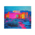 Desert Mirage Hiding Neon Palace Plush Fleece Throw Blanket
