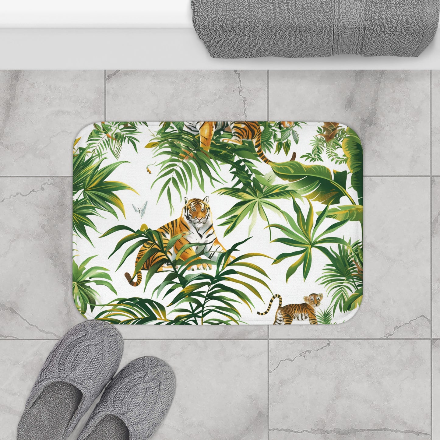 Tiger Jungle Safari Bath Mat