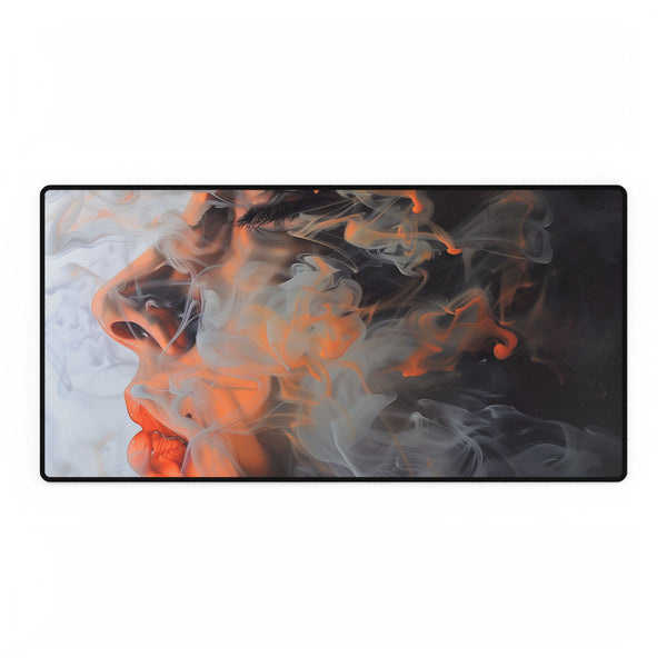 Abstract Smoke Art — XL & XXL Desk Mat — Full Top-Down Artwork View