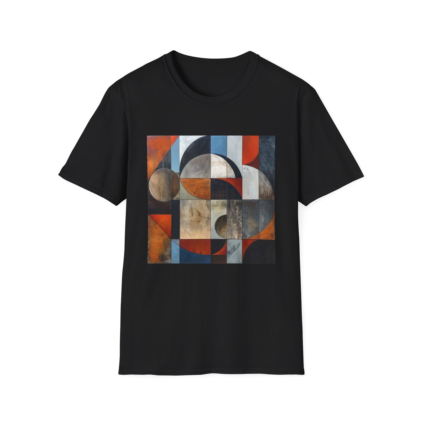 Abstract Shirt: Geometric Symphony: Interwoven Worlds T-Shirt