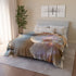 Robot Face Blooming with Orchids Plush Fleece Throw Blanket