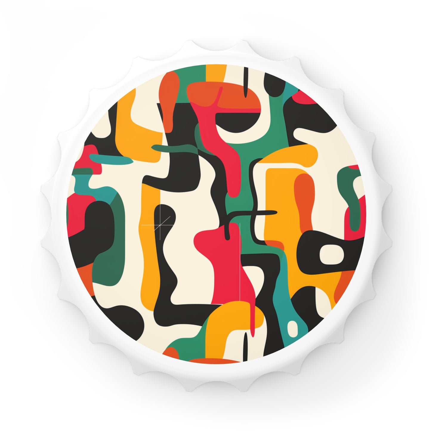 Vibrant Abstract Pattern Bottle Opener