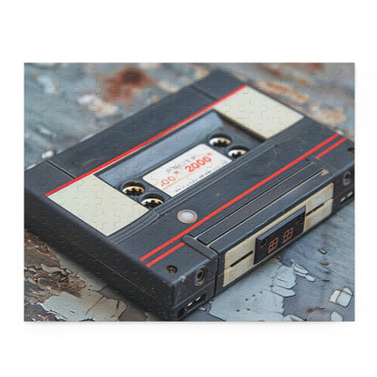 Retro Cassette Tape Jigsaw Puzzle - vibrant colors and intricate details for music lovers and enthusiasts.