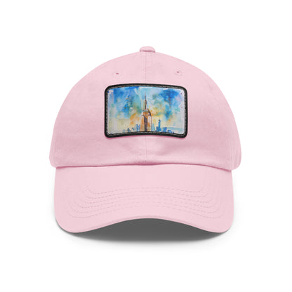 Empire State Skyline Watercolor Cap