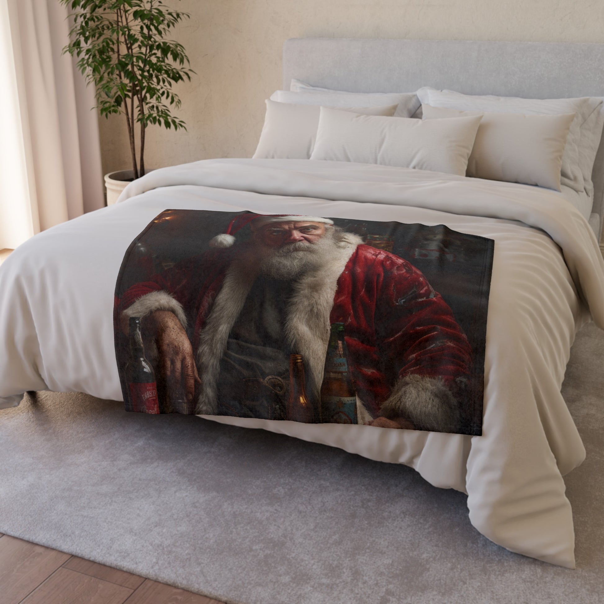 this blanket is sure to keep you feeling snug and festive all winter long. Whether you're watching holiday movies by the fire or simply lounging on the couch