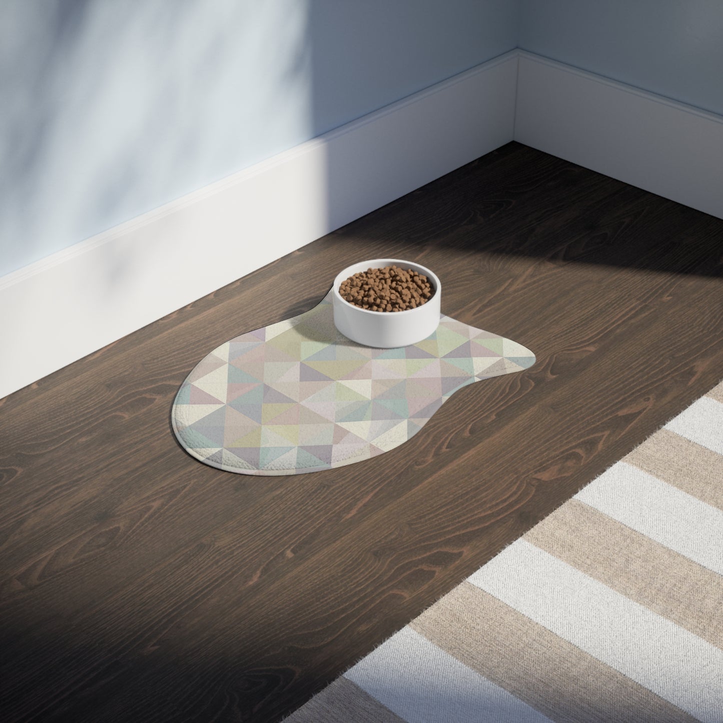 Chic Geometric Pet Feeding Mat