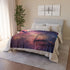 Bird Cage Floating Above Galaxy — Plush Fleece Throw Blanket — Product Detail View 9