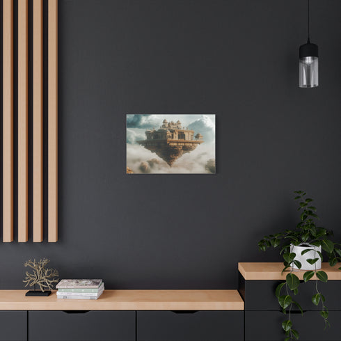 Desert Palace Levitating in Storm — Canvas Wall Art — Product Detail View 5