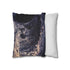 Black Hole Pulling in Stardust (Edition II) — 40×40 Cushion Cover — Soft Brushed Fabric Texture Close-Up