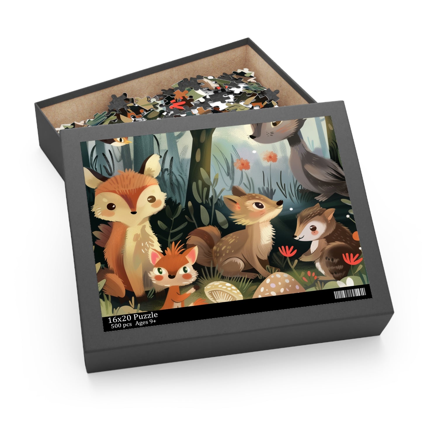 Enchanted Forest Friends Puzzle - Whimsical woodland creatures jigsaw for nature lovers