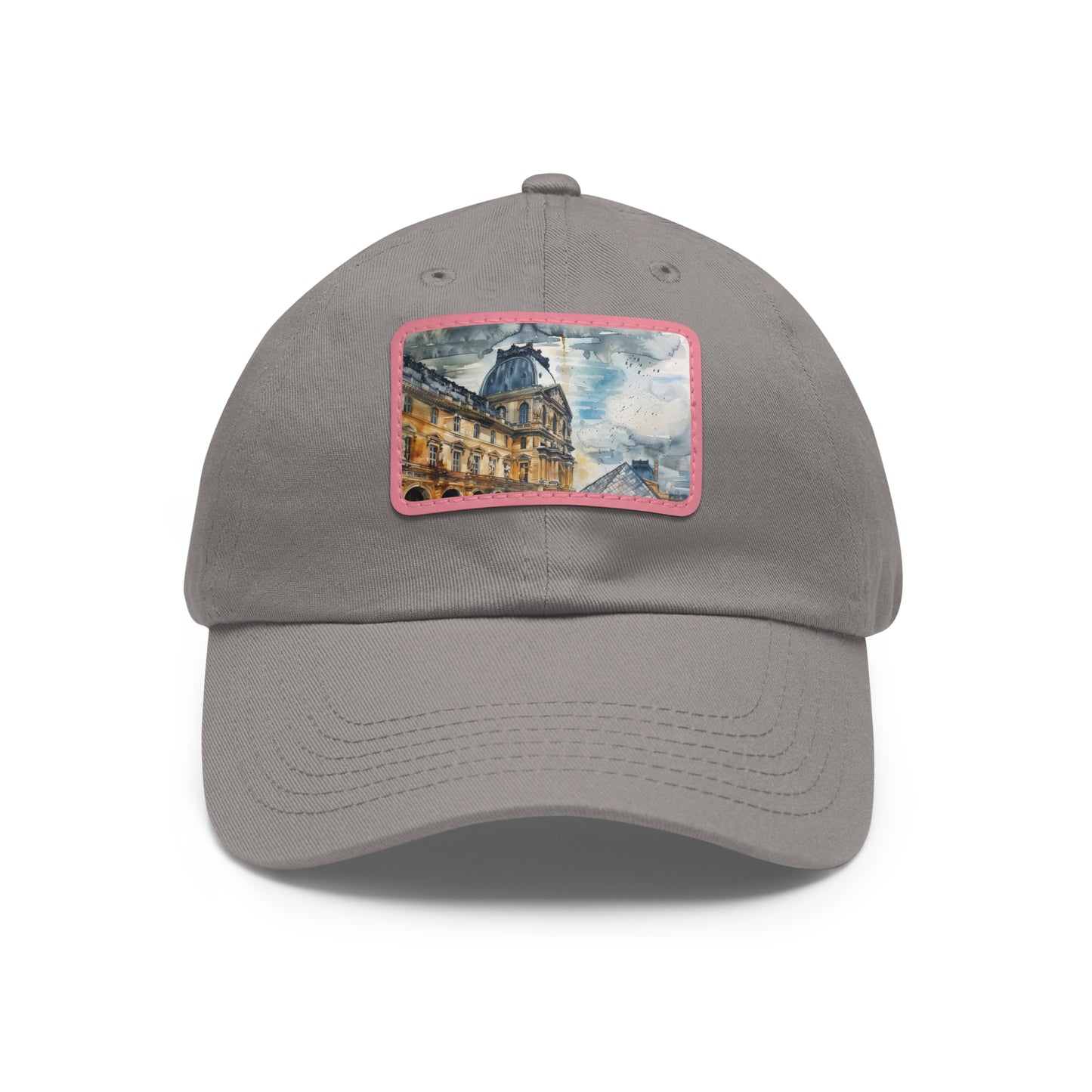 Parisian Charm Louvre Watercolor Cap