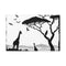 Woodland Deer & Pine Forest Silhouette — Canvas Wall Art — Front Gallery-Wrapped Canvas View