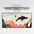 Sky Whales Swimming Through Mountains (Edition II) — XL & XXL Desk Mat — Product Detail View 5