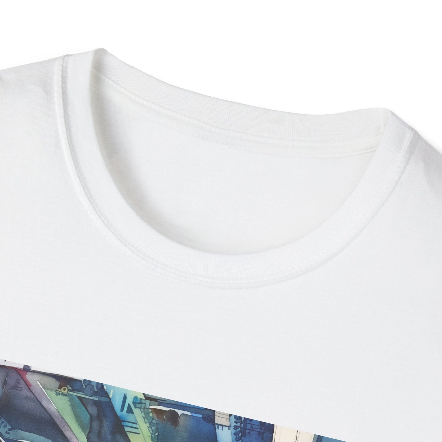 ## Urban Odyssey in Watercolor: The New York Subway T-shirt