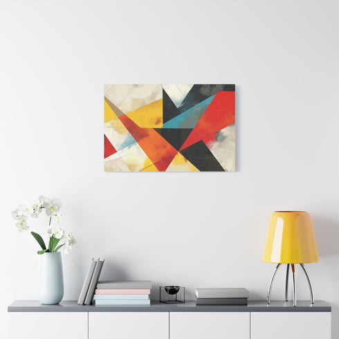 Abstract Geometric Shapes — Canvas Wall Art — Product Detail View 7
