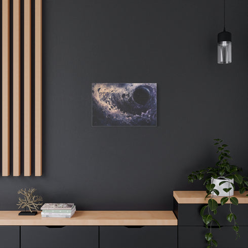 Black Hole Pulling in Stardust — Canvas Wall Art — Product Detail View 5