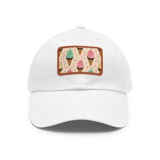 Sweet Treats Cap: Seamless Cone with Sprinkles Design