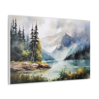 Wilderness Lake Forrest Canvas Print