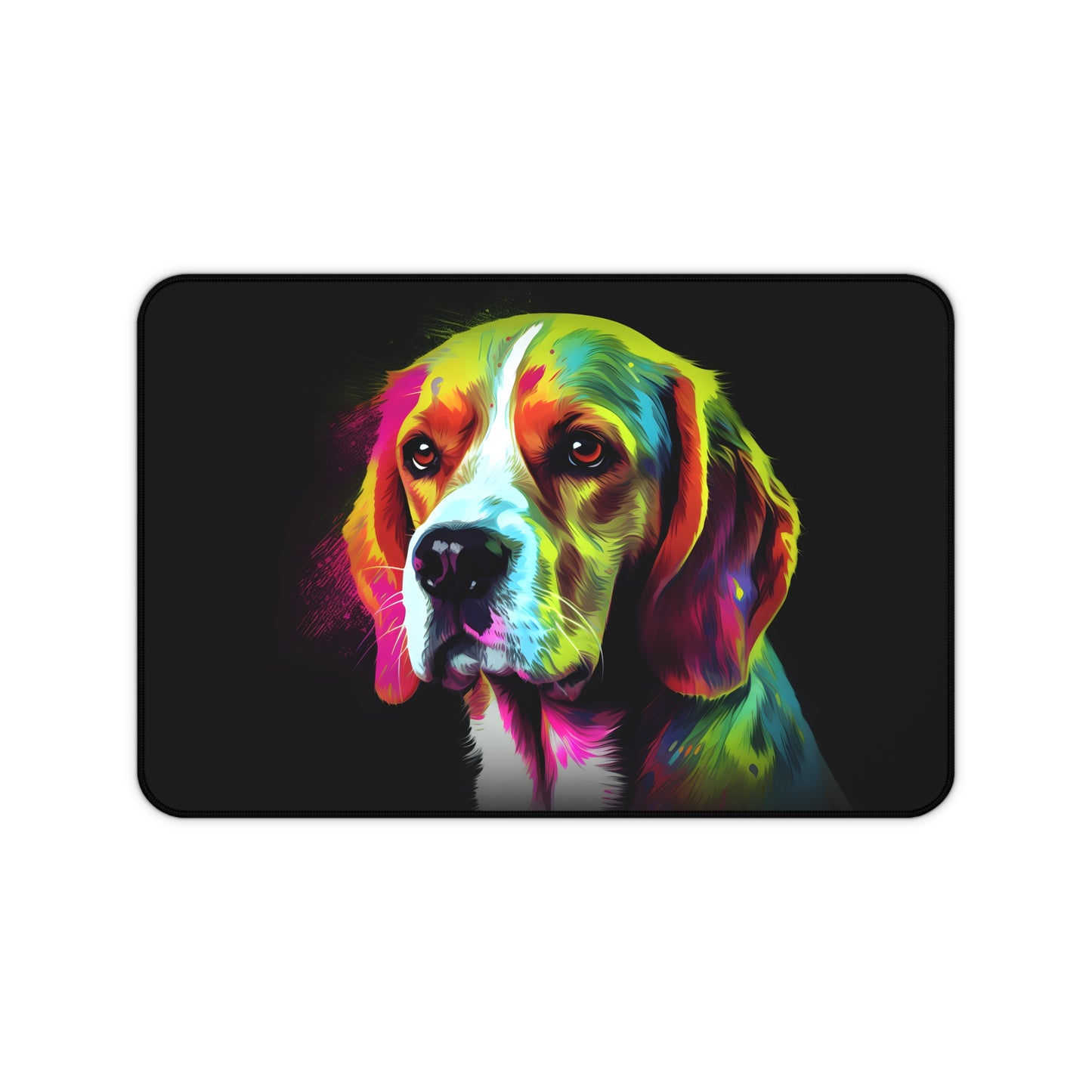 "Beagle Buddies Desk Mat - Cute accessory for dog lovers, protect your desk in style with this adorable beagle design."