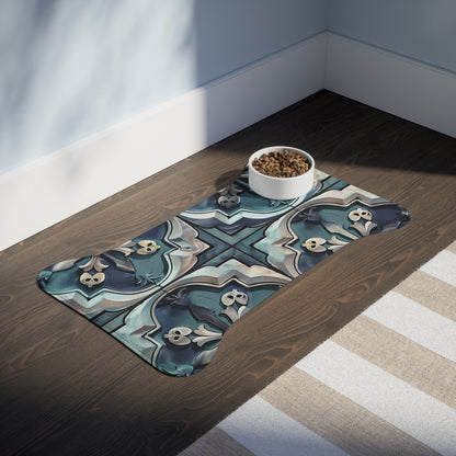 Chic Artisan Tile Pet Feeding Mat