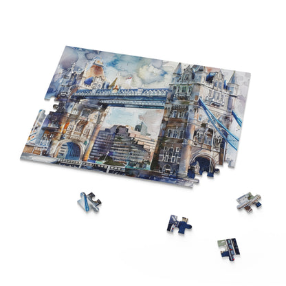 London Bridge Watercolor Puzzle