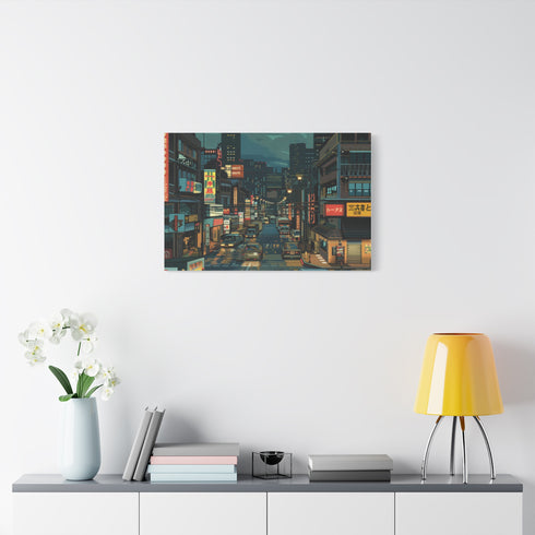 80s Retro 8-Bit Arcade Pixels — Canvas Wall Art — Product Detail View 7