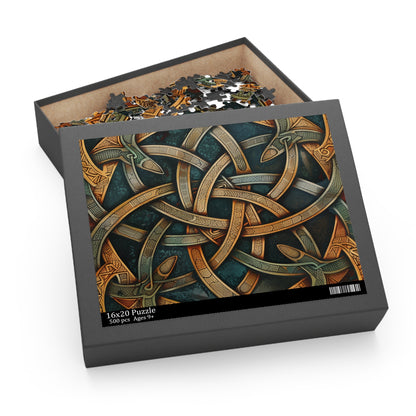 "Creative Celtic Knot Jigsaw Puzzle for Mindful Entertainment"