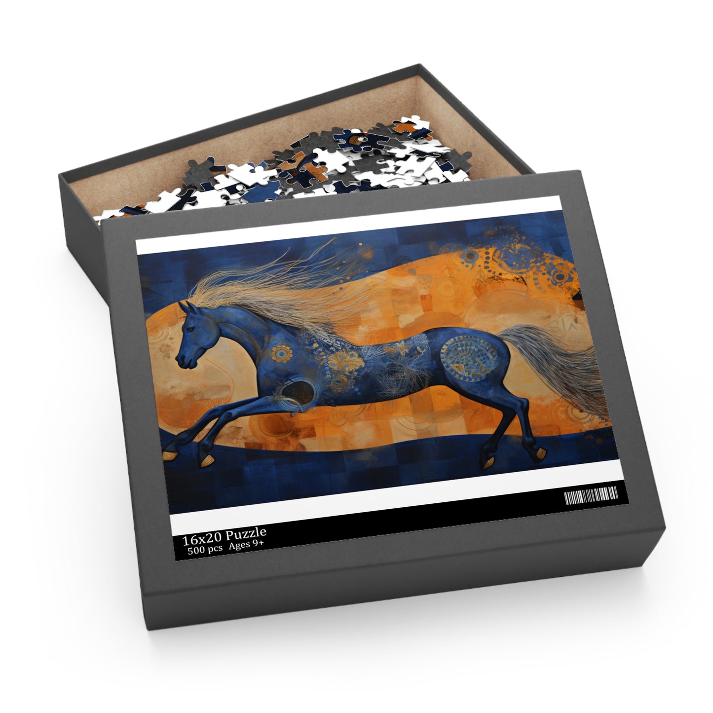 Abstract Horse Texture Puzzle