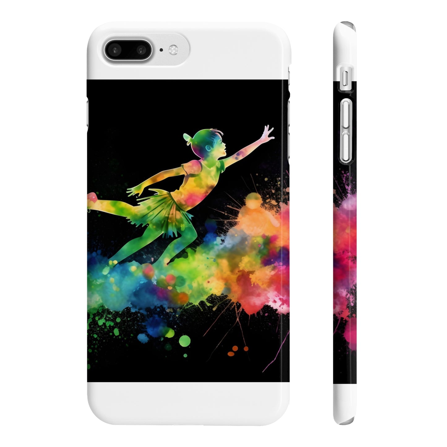 Neverland Neon: A Watercolor Peter Pan Phone Case