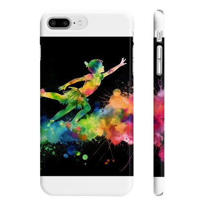 Neverland Neon: A Watercolor Peter Pan Phone Case